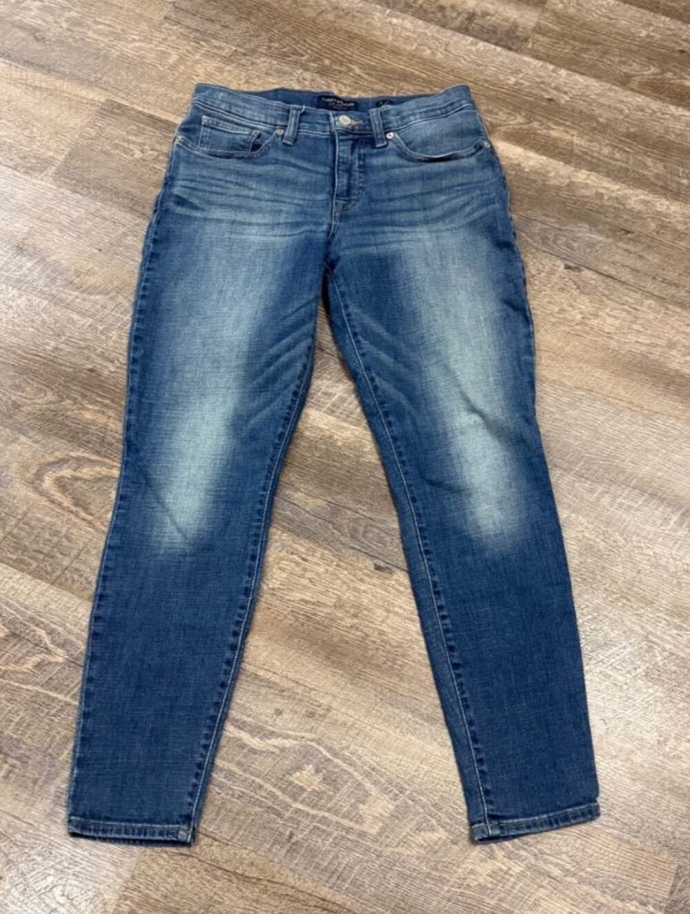 Lucky Brand Womens Skinny Jeans Ava Mid Rise Stretch Denim Dark Wash Size 8 / 29